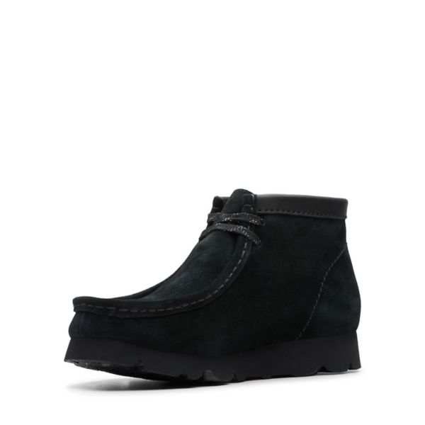 Clarks Womens Wallabee Boot GORE-TEX Ankle Boots Black | UK-7913642